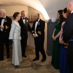 The 4th annual HMS Oardacious Gala, attended by HRH The Princess Royal