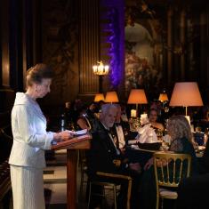 The 4th annual HMS Oardacious Gala, attended by HRH The Princess Royal