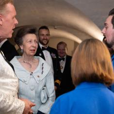 The 4th annual HMS Oardacious Gala, attended by HRH The Princess Royal