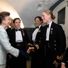 The 4th annual HMS Oardacious Gala, attended by HRH The Princess Royal