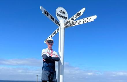 Alex Miles completes Land's End to John O'Groats run for RNRMC