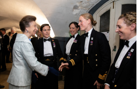 HRH The Princess Royal meets the Valkyries